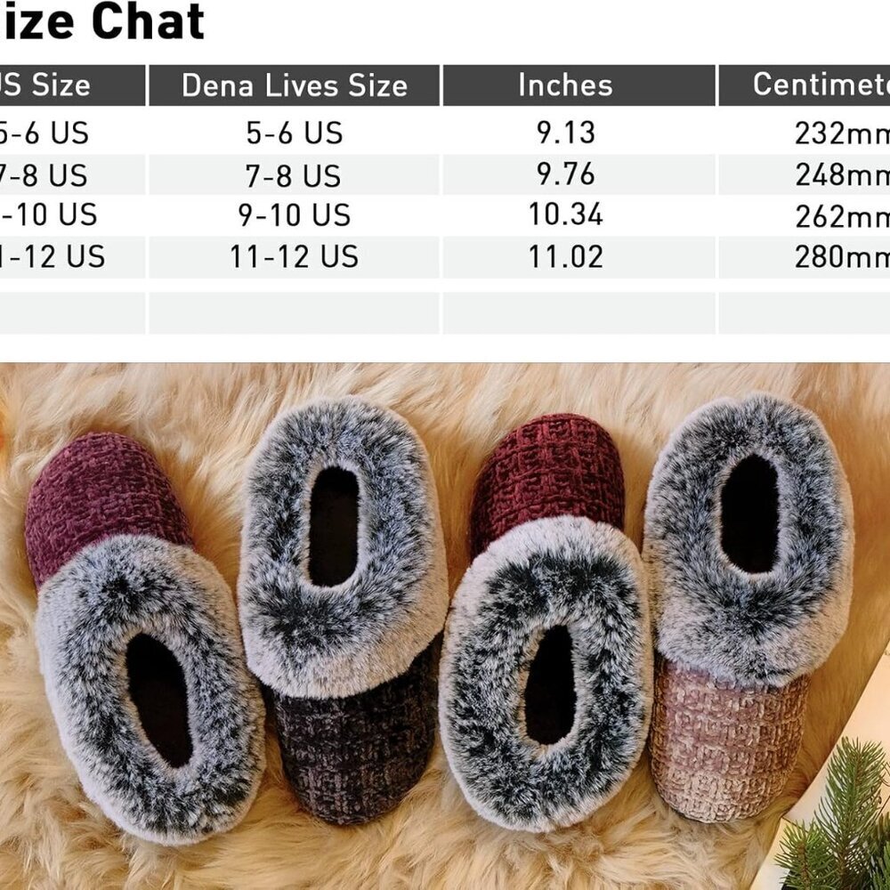 Women's Memory Foam Moccasin Slippers Micro Suede Breathable Faux Fur - Picture 7 of 7